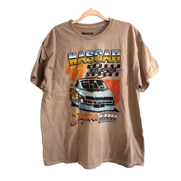 NWOT Licensed NASCAR Daytona 500 Racing Vintage-Look Tee - Unisex Sz Large - Picture 1 of 3